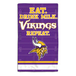 Minnesota Vikings / Littlest Fan NFL EAT Burp Cloth 10" x 17"