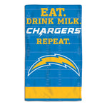 Los Angeles Chargers Burp Cloth 10" x 17"