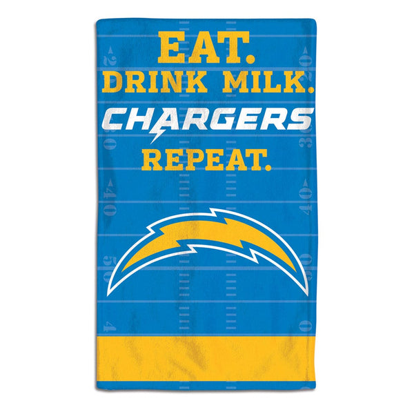 Los Angeles Chargers Burp Cloth 10" x 17"