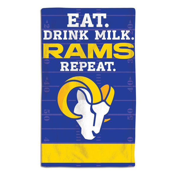 Los Angeles Rams Burp Cloth 10" x 17"