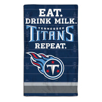 Tennessee Titans / Littlest Fan NFL EAT Burp Cloth 10" x 17"