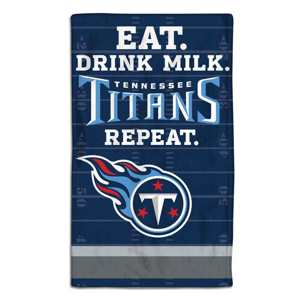 Tennessee Titans / Littlest Fan NFL EAT Burp Cloth 10" x 17"