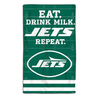 New York Jets Burp Cloth 10" x 17"