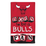 Chicago Bulls BORN TO BE Burp Cloth 10" x 17"
