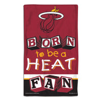 Miami Heat BORN TO BE Burp Cloth 10" x 17"