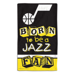 Utah Jazz Burp Cloth 10" x 17"