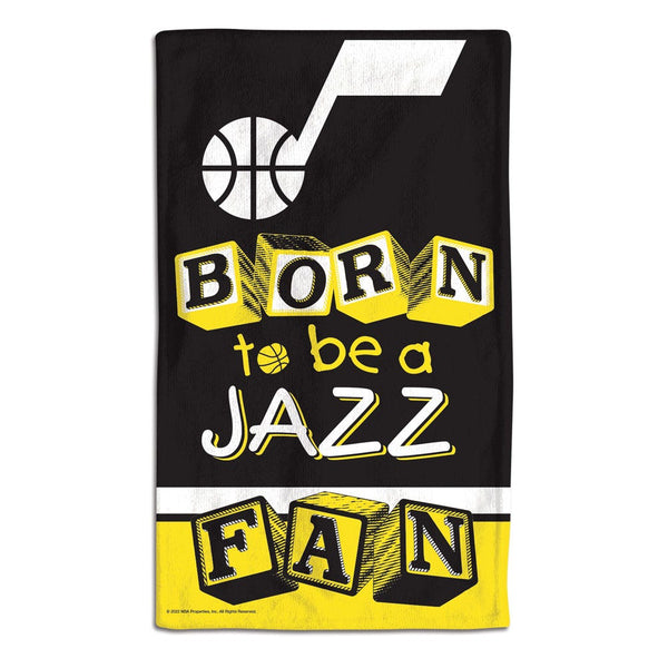 Utah Jazz Burp Cloth 10" x 17"