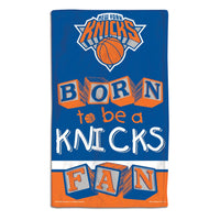 New York Knicks BORN TO BE Burp Cloth 10" x 17"