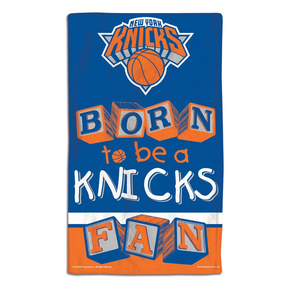 New York Knicks BORN TO BE Burp Cloth 10" x 17"
