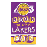Los Angeles Lakers BORN TO BE Burp Cloth 10" x 17"