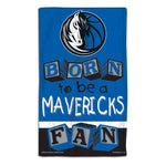 Dallas Mavericks BORN TO BE Burp Cloth 10" x 17"