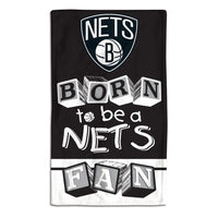 Brooklyn Nets BORN TO BE Burp Cloth 10" x 17"