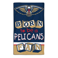 New Orleans Pelicans BORN TO BE Burp Cloth 10" x 17"