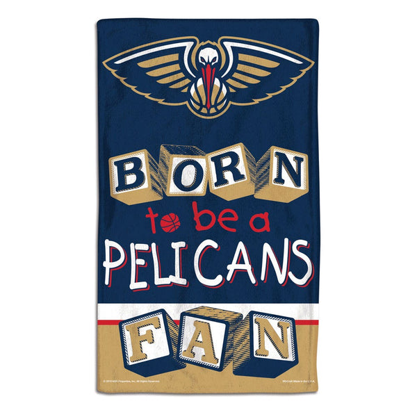 New Orleans Pelicans BORN TO BE Burp Cloth 10" x 17"