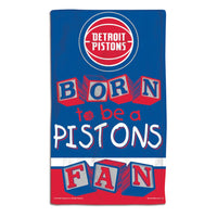 Detroit Pistons BORN TO BE Burp Cloth 10" x 17"