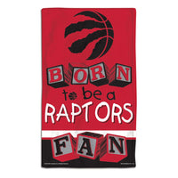 Toronto Raptors BORN TO BE Burp Cloth 10" x 17"