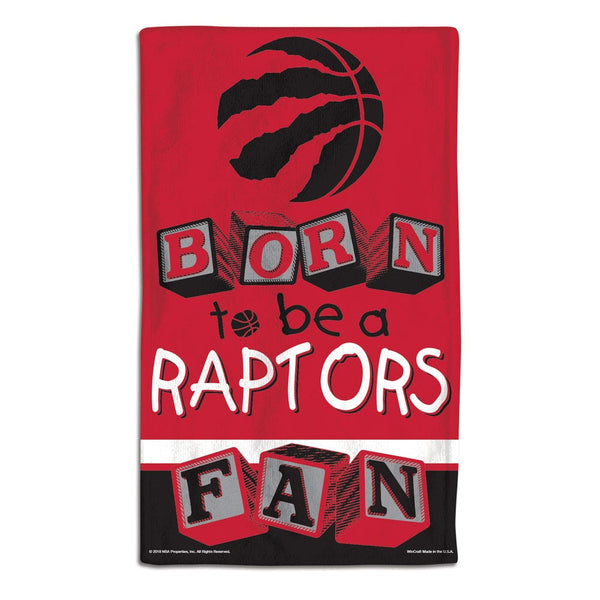 Toronto Raptors BORN TO BE Burp Cloth 10" x 17"