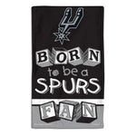San Antonio Spurs BORN TO BE Burp Cloth 10" x 17"
