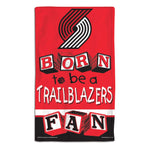 Portland Trail Blazers BORN TO BE Burp Cloth 10" x 17"