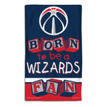 Washington Wizards BORN TO BE Burp Cloth 10" x 17"