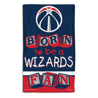 Washington Wizards BORN TO BE Burp Cloth 10" x 17"