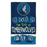 Minnesota Timberwolves BORN TO BE Burp Cloth 10" x 17"