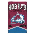 Colorado Avalanche HOCKEY PLAYER IN TRAINING Burp Cloth 10" x 17"