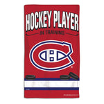 Montreal Canadiens HOCKEY PLAYER IN TRAINING Burp Cloth 10" x 17"