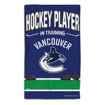 Vancouver Canucks HOCKEY PLAYER IN TRAINING Burp Cloth 10" x 17"