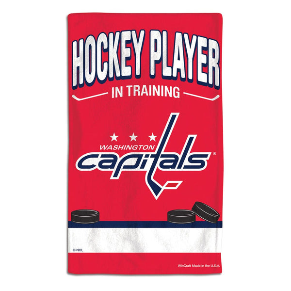 Washington Capitals HOCKEY PLAYER IN TRAINING Burp Cloth 10" x 17"