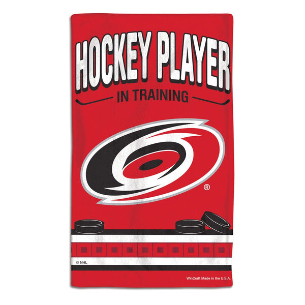 Carolina Hurricanes HOCKEY PLAYER IN TRAINING Burp Cloth 10" x 17"