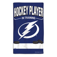 Tampa Bay Lightning HOCKEY PLAYER IN TRAINING Burp Cloth 10" x 17"