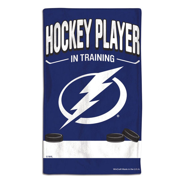 Tampa Bay Lightning HOCKEY PLAYER IN TRAINING Burp Cloth 10" x 17"