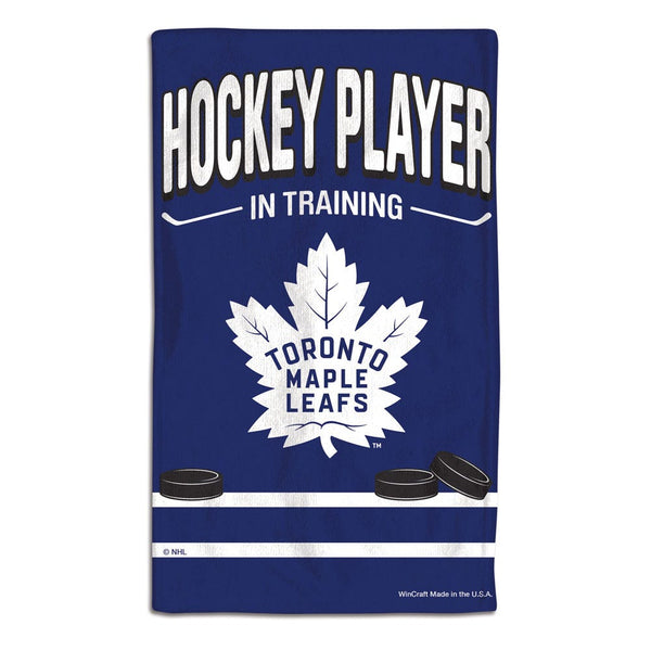 Toronto Maple Leafs HOCKEY PLAYER IN TRAINING Burp Cloth 10" x 17"