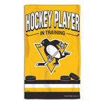 Pittsburgh Penguins HOCKEY PLAYER IN TRAINING Burp Cloth 10" x 17"