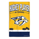 Nashville Predators HOCKEY PLAYER IN TRAINING Burp Cloth 10" x 17"
