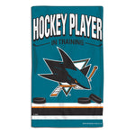 San Jose Sharks HOCKEY PLAYER IN TRAINING Burp Cloth 10" x 17"