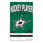 Dallas Stars HOCKEY PLAYER IN TRAINING Burp Cloth 10" x 17"