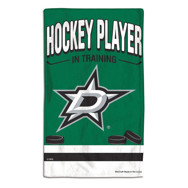Dallas Stars HOCKEY PLAYER IN TRAINING Burp Cloth 10" x 17"