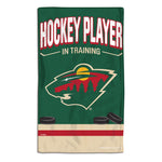 Minnesota Wild HOCKEY PLAYER IN TRAINING Burp Cloth 10" x 17"