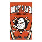 Anaheim Ducks HOCKEY PLAYER IN TRAINING Burp Cloth 10" x 17"