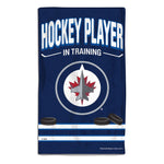 Winnipeg Jets HOCKEY PLAYER IN TRAINING Burp Cloth 10" x 17"