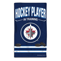 Winnipeg Jets HOCKEY PLAYER IN TRAINING Burp Cloth 10" x 17"