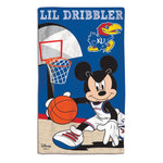 Wholesale-Kansas Jayhawks / Disney BASKETBALL Burp Cloth 10" x 17"