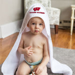 Wholesale-Wisconsin Badgers All Pro Hooded Baby Towel