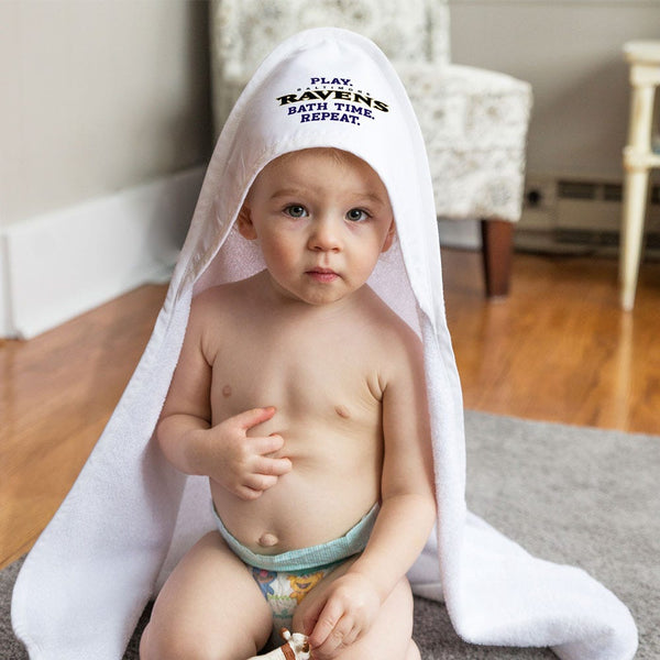 Baltimore Ravens / Littlest Fan NFL Slogan All Pro Hooded Baby Towel