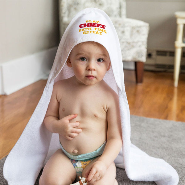 Kansas City Chiefs / Littlest Fan NFL Slogan All Pro Hooded Baby Towel