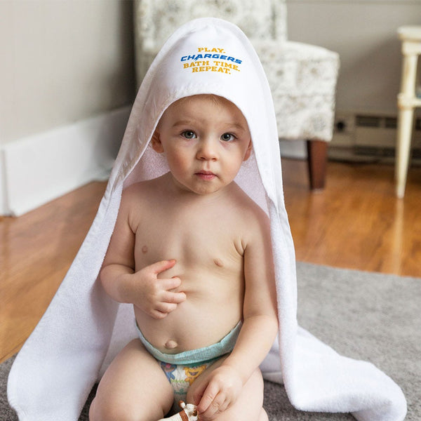 Los Angeles Chargers Slogan All Pro Hooded Baby Towel