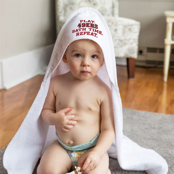 San Francisco 49ers Slogan All Pro Hooded Baby Towel