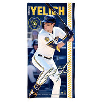 Milwaukee Brewers Spectra Beach Towel 30"  x 60" Christian Yelich